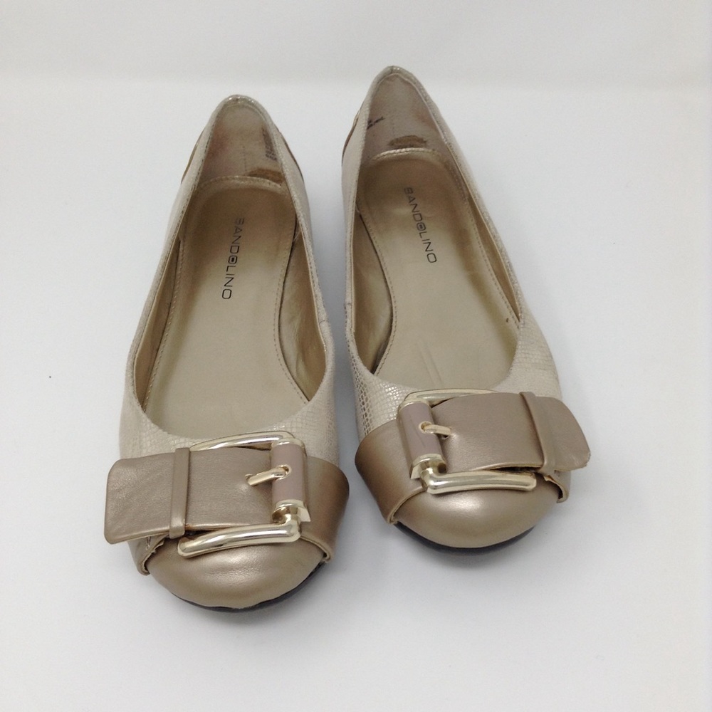 Gold Bandolino Flats